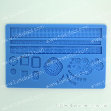 Pearls&Jewels Silicone Impression Decoration Cookie Baking Mold for Fondant
